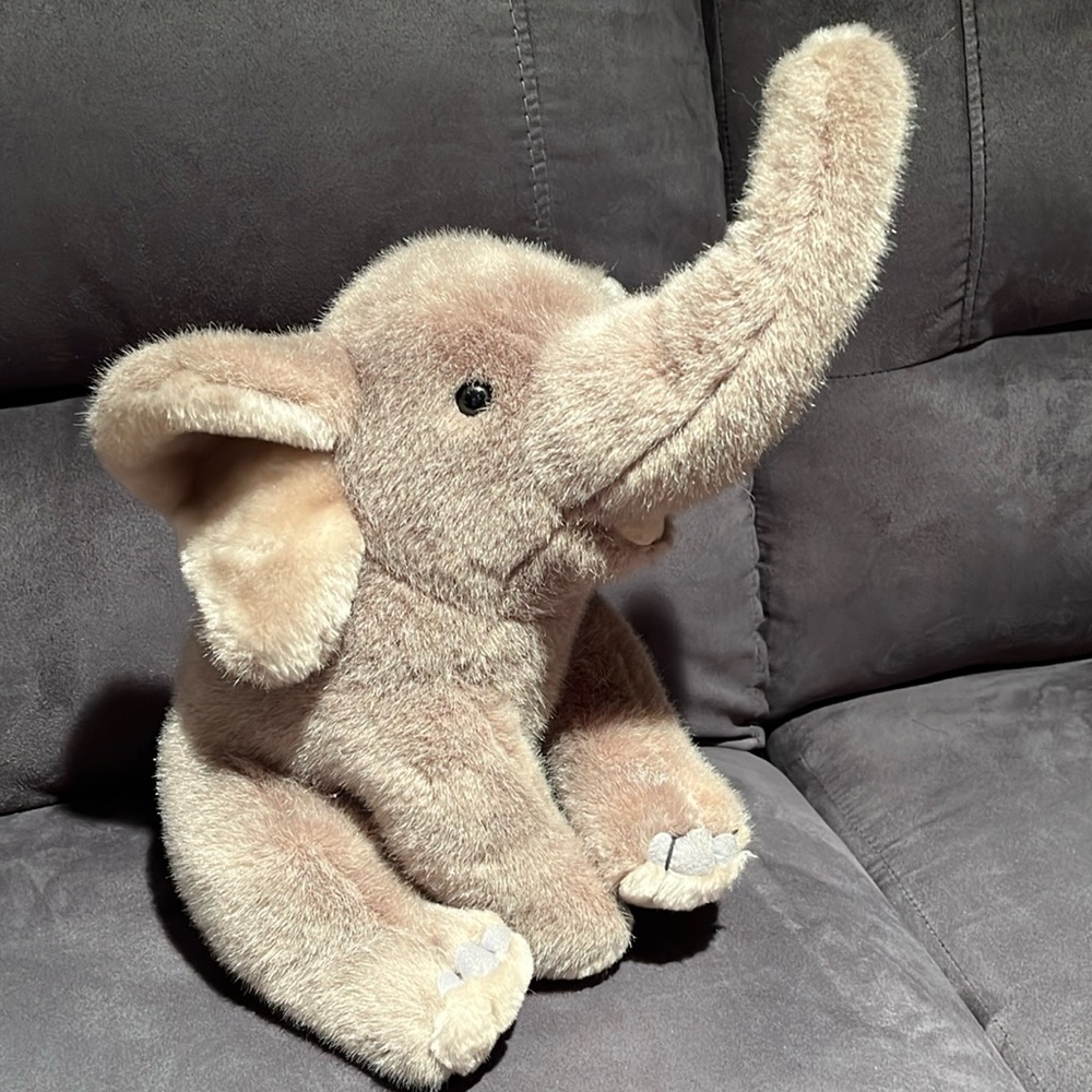 Fiesta 10" gray elephant stuffed animal plush toy
